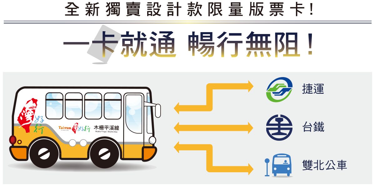全新獨賣設計款限量版票卡! 一卡就通 暢行無阻!