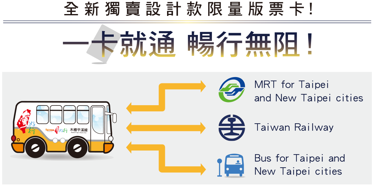 全新獨賣設計款限量版票卡! 一卡就通 暢行無阻!