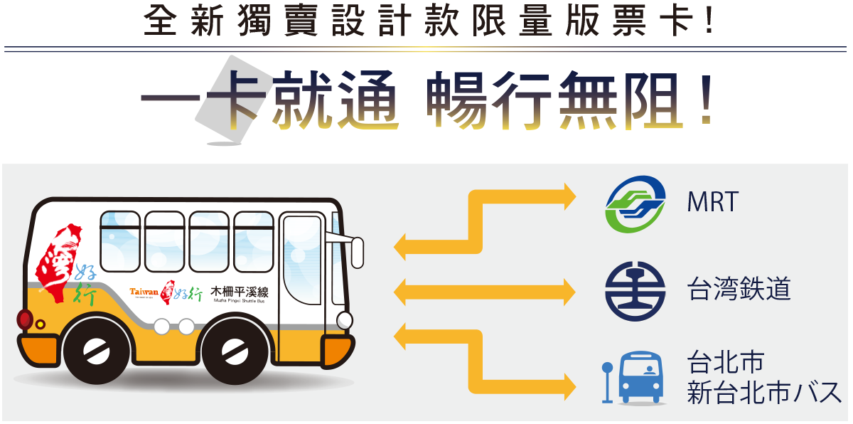 全新獨賣設計款限量版票卡! 一卡就通 暢行無阻!
